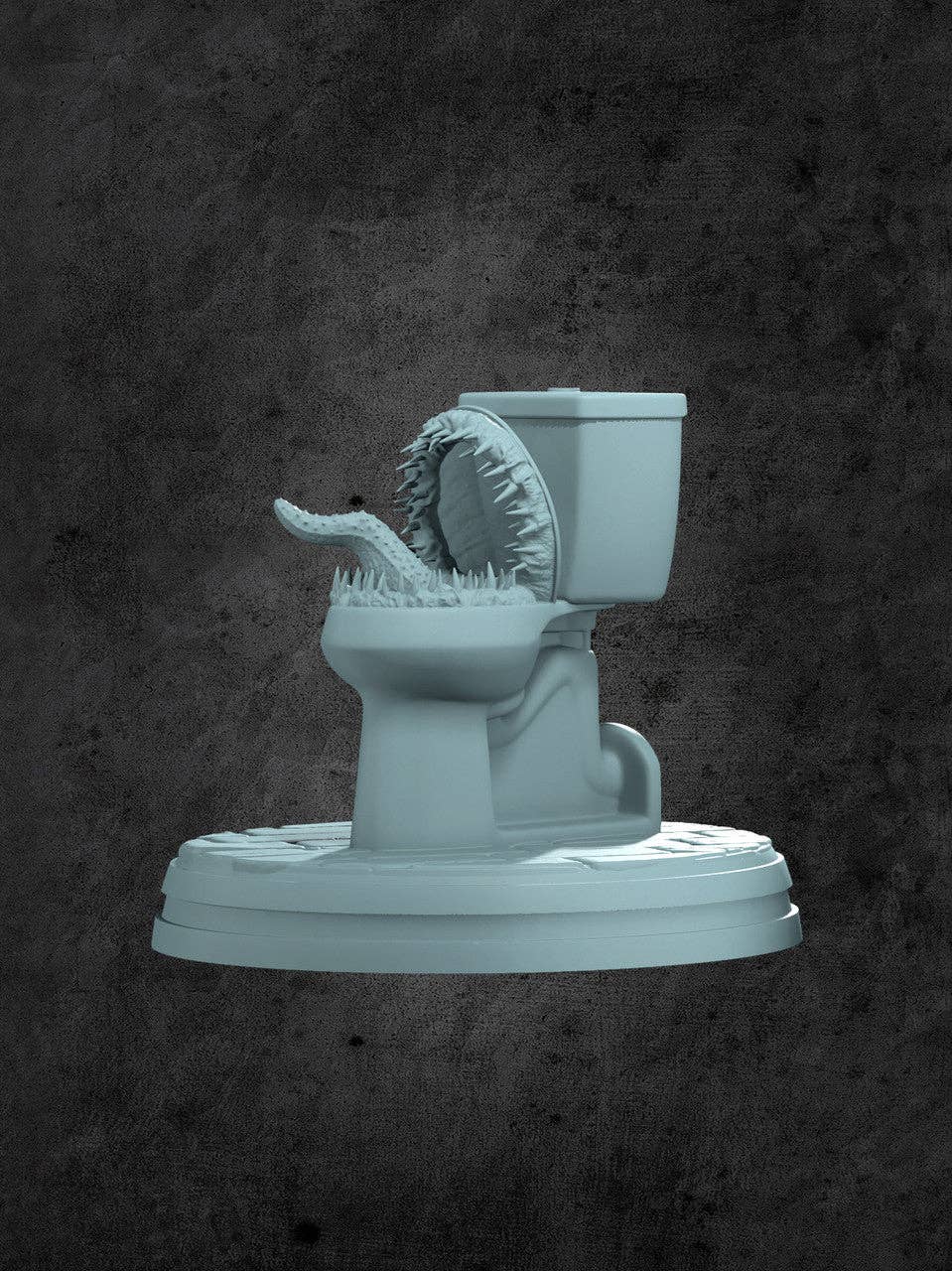 Mimic Bathroom Throne Miniature for Tabletop RPGs