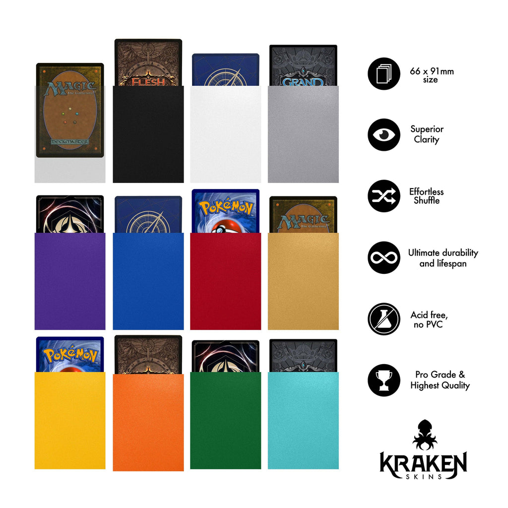 Kraken Skins Slate Gray Matte Sleeves