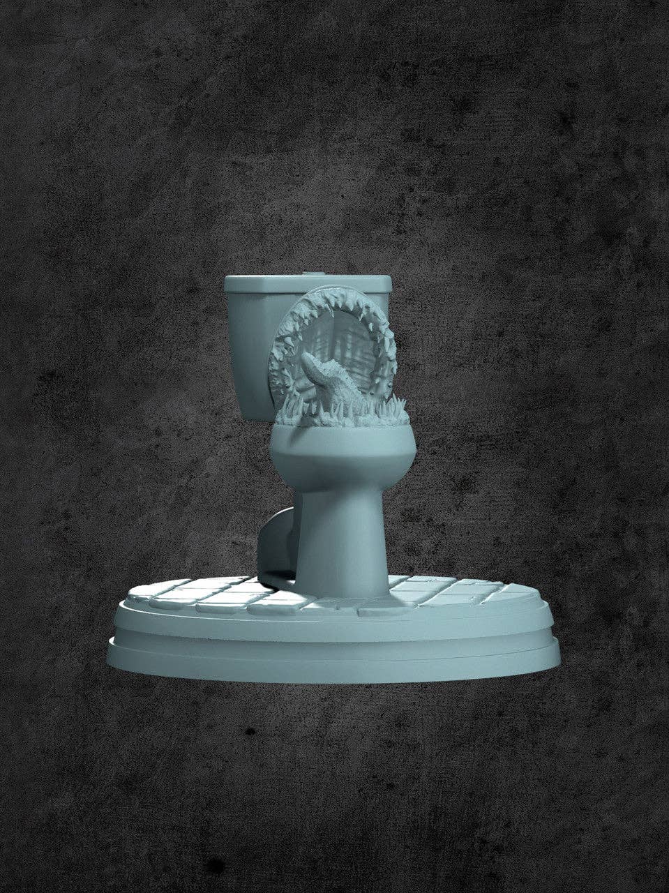 Mimic Bathroom Throne Miniature for Tabletop RPGs